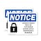 Signmission Lockout Tagout Setup Maintenance Repair, 14 in W x Rectangle, Plastic OS-2PACK-NS-P-1014-L-15907 - alternate 1